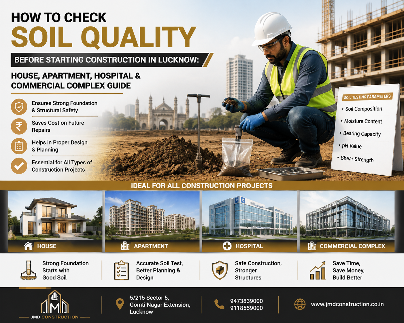 soil testing cost in Lucknow