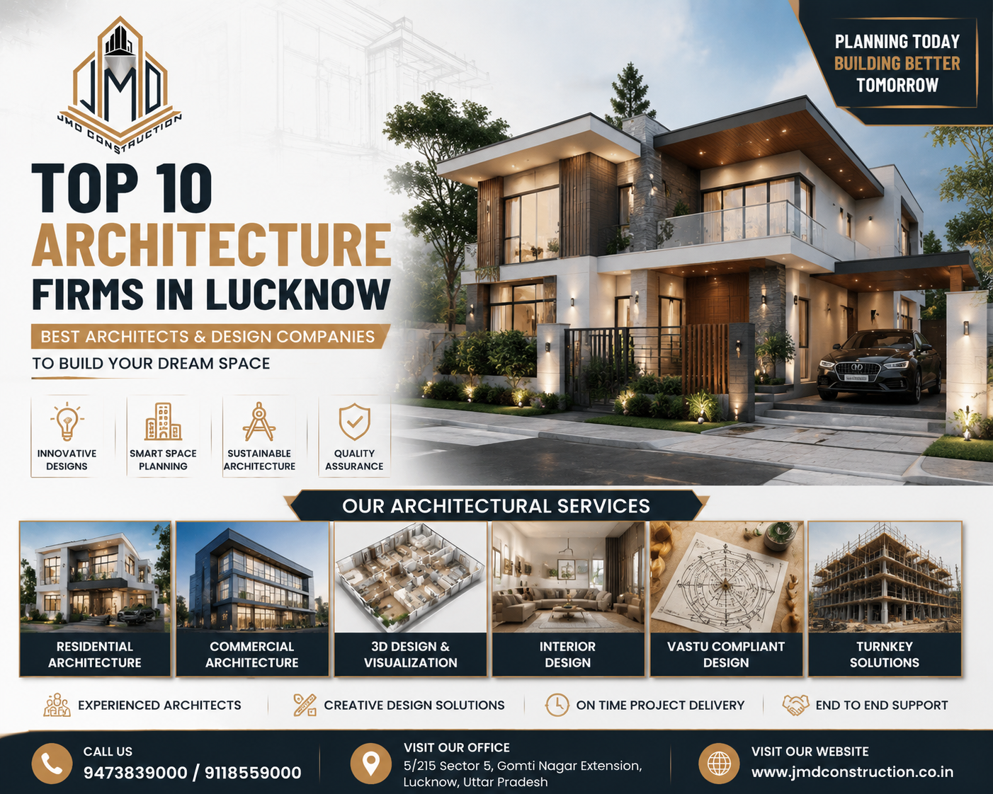 Top Architecture Firms in Lucknow - JMD Construction Architectural Design Services