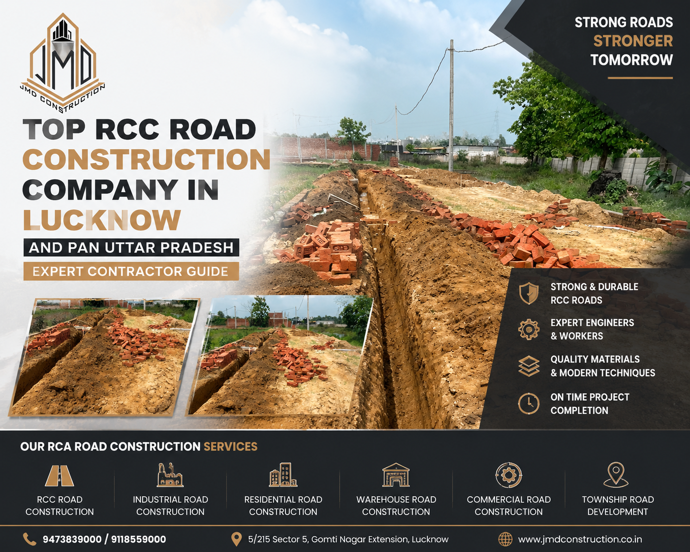 RCC Road Construction Lucknow